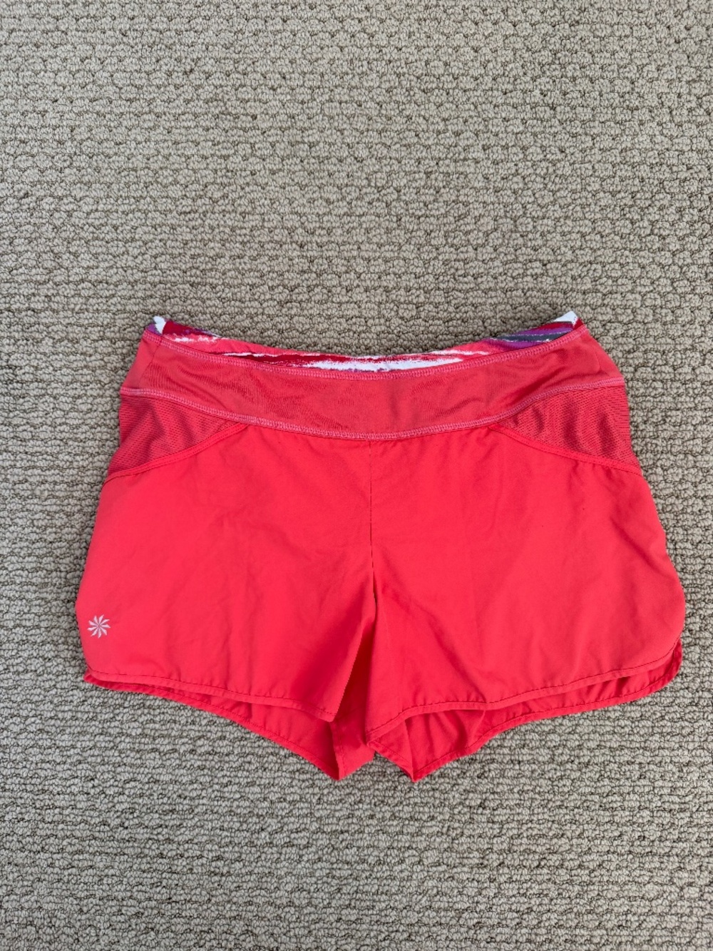 Athleta Bright Coral Women's Athletic Shorts